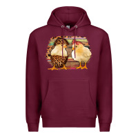 Burgundy Western Leopard and Serape Chicks Premium Hoodie - Jasminsmagicworld