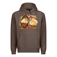 Coffee Western Leopard and Serape Chicks Premium Hoodie - Jasminsmagicworld
