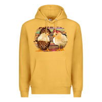 Mustard Western Leopard and Serape Chicks Premium Hoodie - Jasminsmagicworld