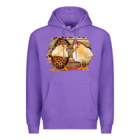 Purple Western Leopard and Serape Chicks Premium Hoodie - Jasminsmagicworld
