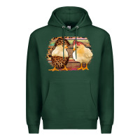 Sports Green Western Leopard and Serape Chicks Premium Hoodie - Jasminsmagicworld