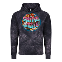 Cloud Black western groovy school nurse Vintage Hoodie - BarkalooDesign