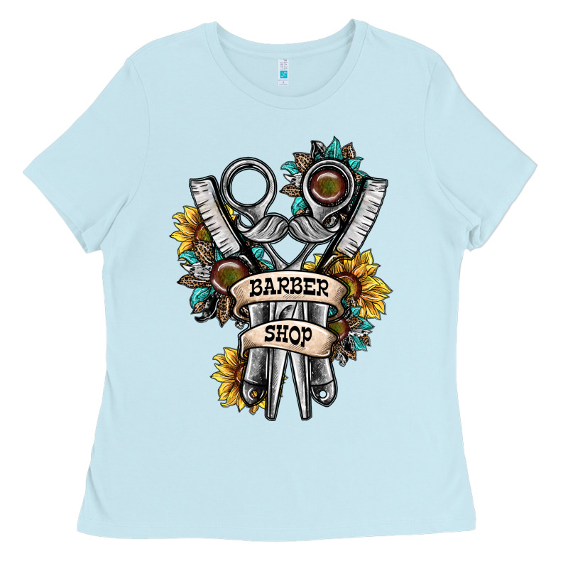 Barber Shop Ladies Tee by SublimationCraftShop | Teevron