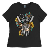 Black barber shop Ladies Tee - SublimationCraftShop