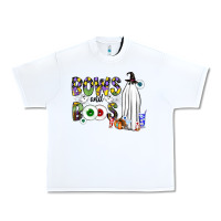White Bows and Boos Y'all Urban Heavy Tee - CowhideDigitalArt
