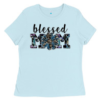 Baby Blue blessed mom Ladies Tee - SublimationCraftShop