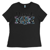 Black blessed mom Ladies Tee - SublimationCraftShop
