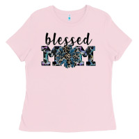 Bubblegum Pink blessed mom Ladies Tee - SublimationCraftShop