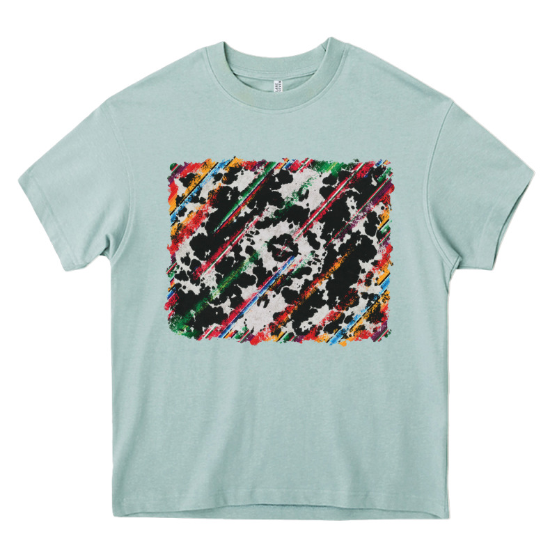 Cowhide And Serape Background Heavy Core Tee by RanaPortraitStore | Teevron