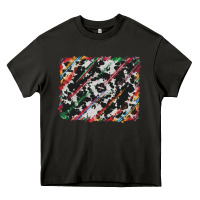 Asphalt cowhide and serape background Heavy Core Tee - RanaPortraitStore
