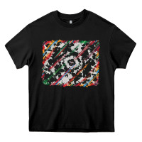Black cowhide and serape background Heavy Core Tee - RanaPortraitStore