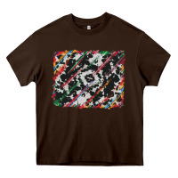 Chocolate Brown cowhide and serape background Heavy Core Tee - RanaPortraitStore
