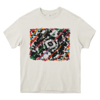 Cream cowhide and serape background Heavy Core Tee - RanaPortraitStore