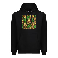 Black avocados with wood and leopard background mug  coaster Premium Hoodie - BarkalooDesign