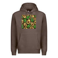 Coffee avocados with wood and leopard background mug  coaster Premium Hoodie - BarkalooDesign