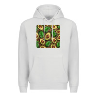 Dove Grey avocados with wood and leopard background mug  coaster Premium Hoodie - BarkalooDesign