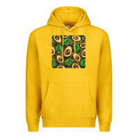 Lemon avocados with wood and leopard background mug  coaster Premium Hoodie - BarkalooDesign