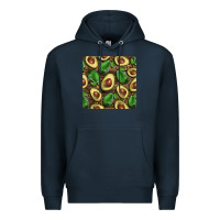 Navy avocados with wood and leopard background mug  coaster Premium Hoodie - BarkalooDesign
