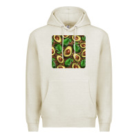 Oatmeal Heather avocados with wood and leopard background mug  coaster Premium Hoodie - BarkalooDesign