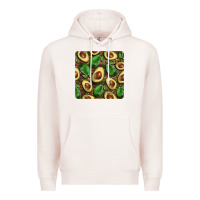 Pale Pink avocados with wood and leopard background mug  coaster Premium Hoodie - BarkalooDesign