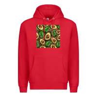 Red avocados with wood and leopard background mug  coaster Premium Hoodie - BarkalooDesign