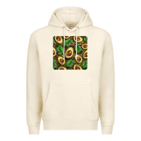 Tofu avocados with wood and leopard background mug  coaster Premium Hoodie - BarkalooDesign