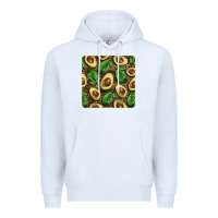 White avocados with wood and leopard background mug  coaster Premium Hoodie - BarkalooDesign