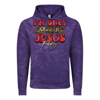 Cloud Purple i'm only talking to jesus today christmas Vintage Hoodie - BarkalooDesign