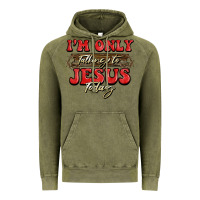 Vintage Olive i'm only talking to jesus today christmas Vintage Hoodie - BarkalooDesign