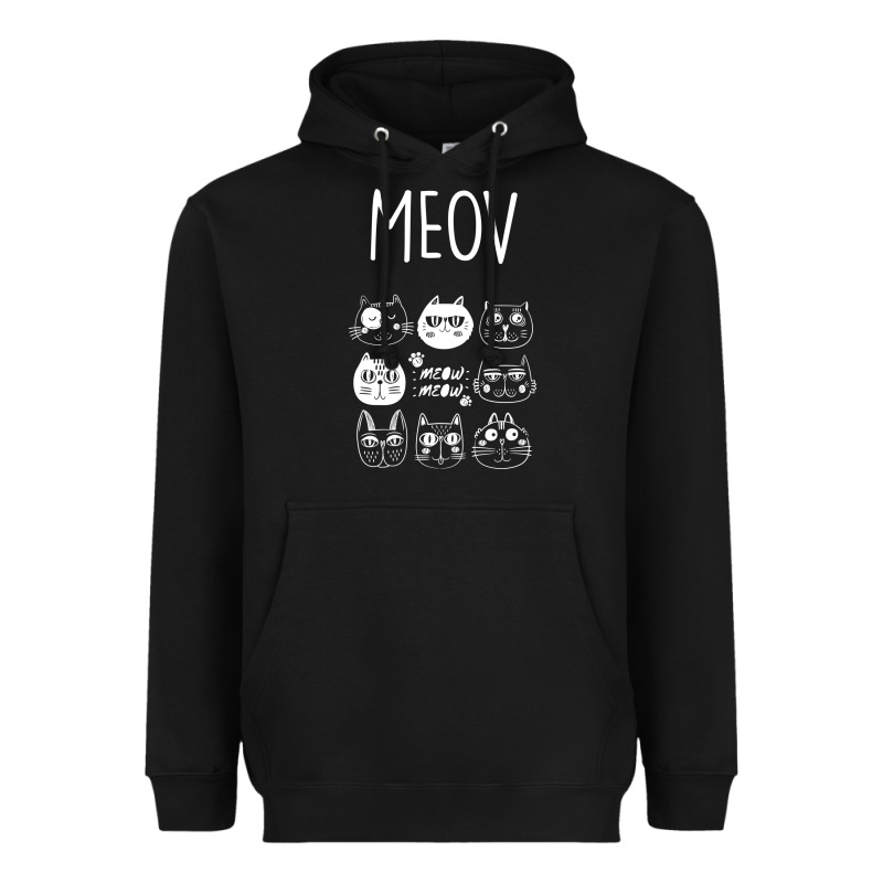 Meow Heavyweight Hoodie by Bettercallsaul | Teevron