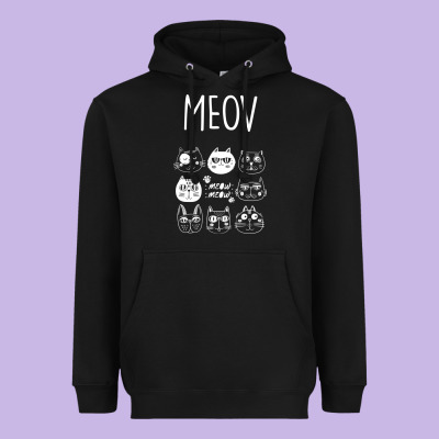 Meow Heavyweight Hoodie Designed By Bettercallsaul