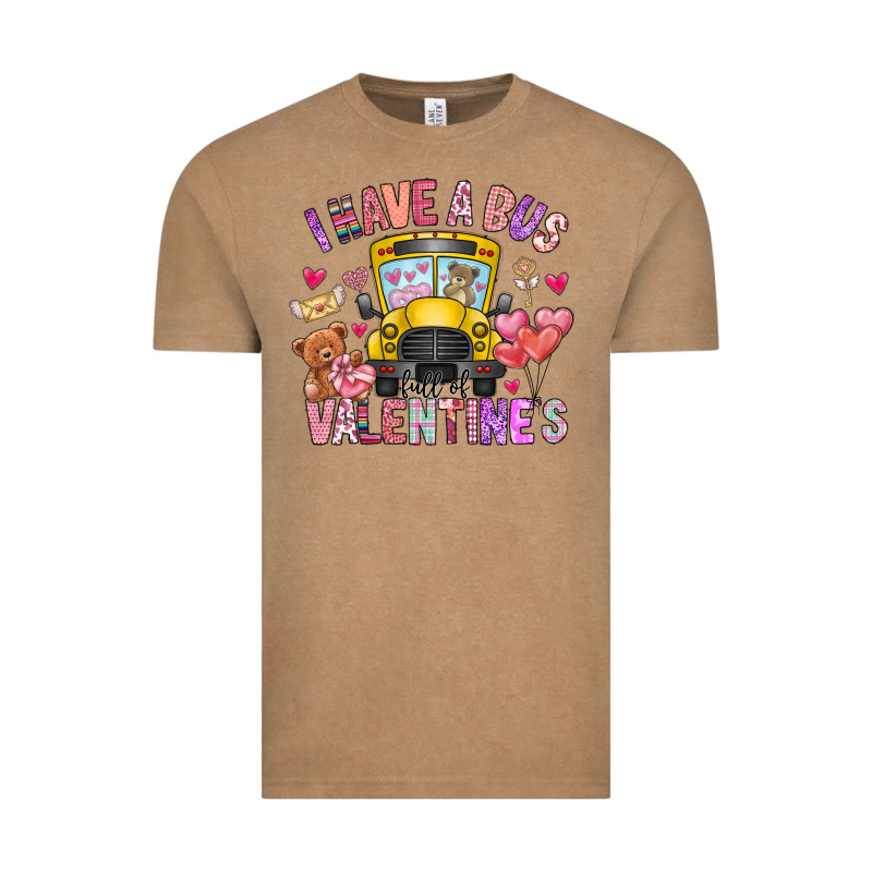 I Have A Bus Full Of Valentines Vintage Tee by CowhideDigitalArt | Teevron