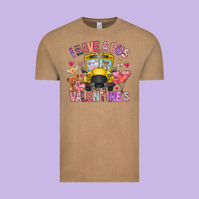 I Have A Bus Full Of Valentines Vintage Tee Designed By Cowhidedigitalart