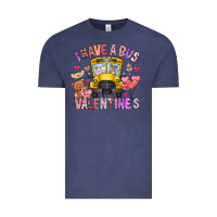 Vintage Denim i have a bus full of valentines Vintage Tee - CowhideDigitalArt