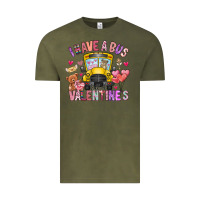 Vintage Olive i have a bus full of valentines Vintage Tee - CowhideDigitalArt