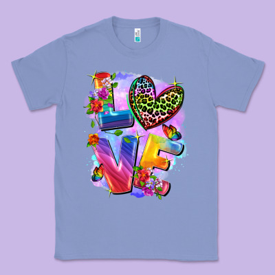 Love Pride Classic Tee Designed By Fadigitalartstudio
