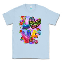 Dusty Blue Love pride Classic Tee - FaDigitalArtStudio
