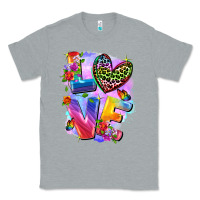 Heather Grey Love pride Classic Tee - FaDigitalArtStudio