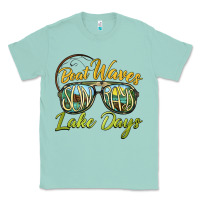Seafoam boat waves sun rays lake days Classic Tee - BarkalooDesign