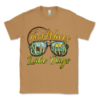Toasted Coconut boat waves sun rays lake days Classic Tee - BarkalooDesign