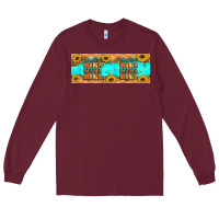 Burgundy Thankful mama mama mama Long Sleeve Tee - Artiststas