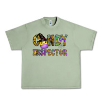 Oil Green Candy Inspector Urban Heavy Tee - CowhideDigitalArt