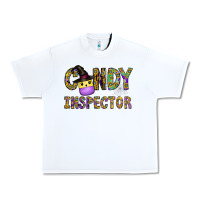 White Candy Inspector Urban Heavy Tee - CowhideDigitalArt