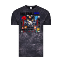 Cloud Black baseball mom Vintage Tee - CowhideDigitalArt