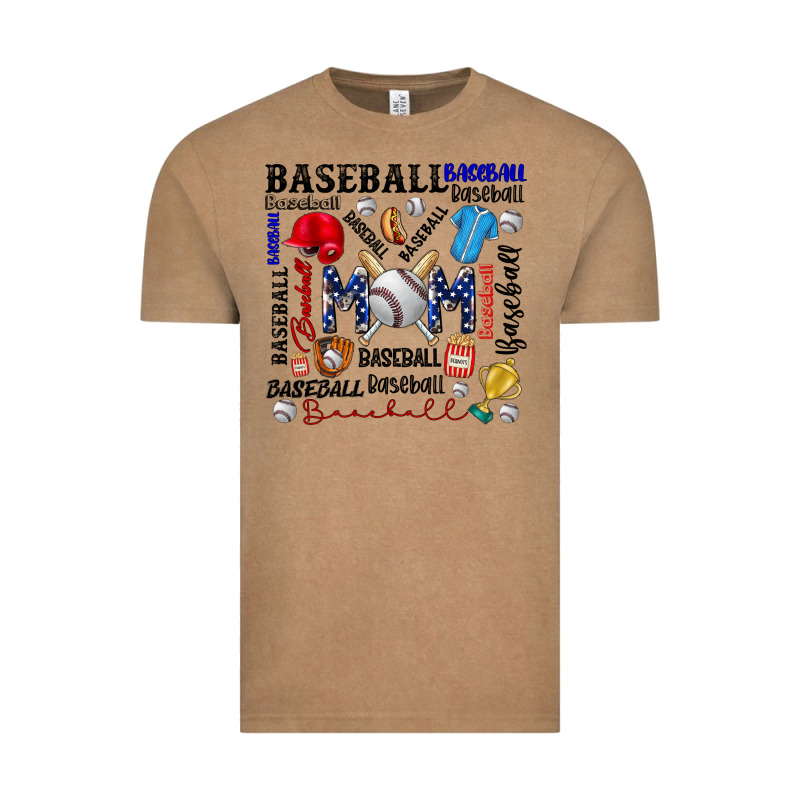 Baseball Mom Vintage Tee by CowhideDigitalArt | Teevron