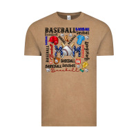 Vintage Coffee baseball mom Vintage Tee - CowhideDigitalArt