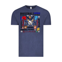 Vintage Denim baseball mom Vintage Tee - CowhideDigitalArt