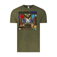 Vintage Olive baseball mom Vintage Tee - CowhideDigitalArt