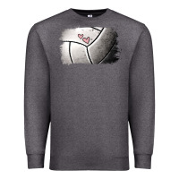 Charcoal Heather Volleyball Brushstroke Premium Sweatshirt - RanaPortraitStore