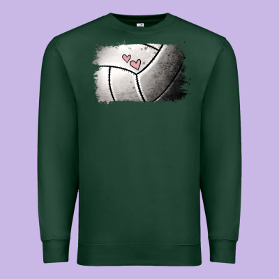 Volleyball Brushstroke Premium Sweatshirt Designed By Ranaportraitstore